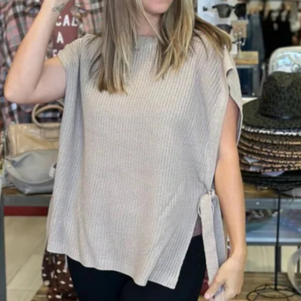 Wishlist OVERSIZED SWEATER VEST in Olive Green Size S NWT